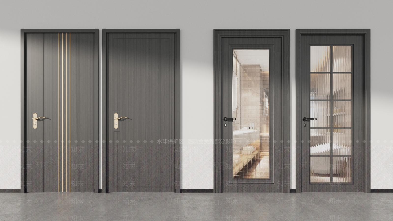 现代单开门3D模型下载【ID:1107872305】