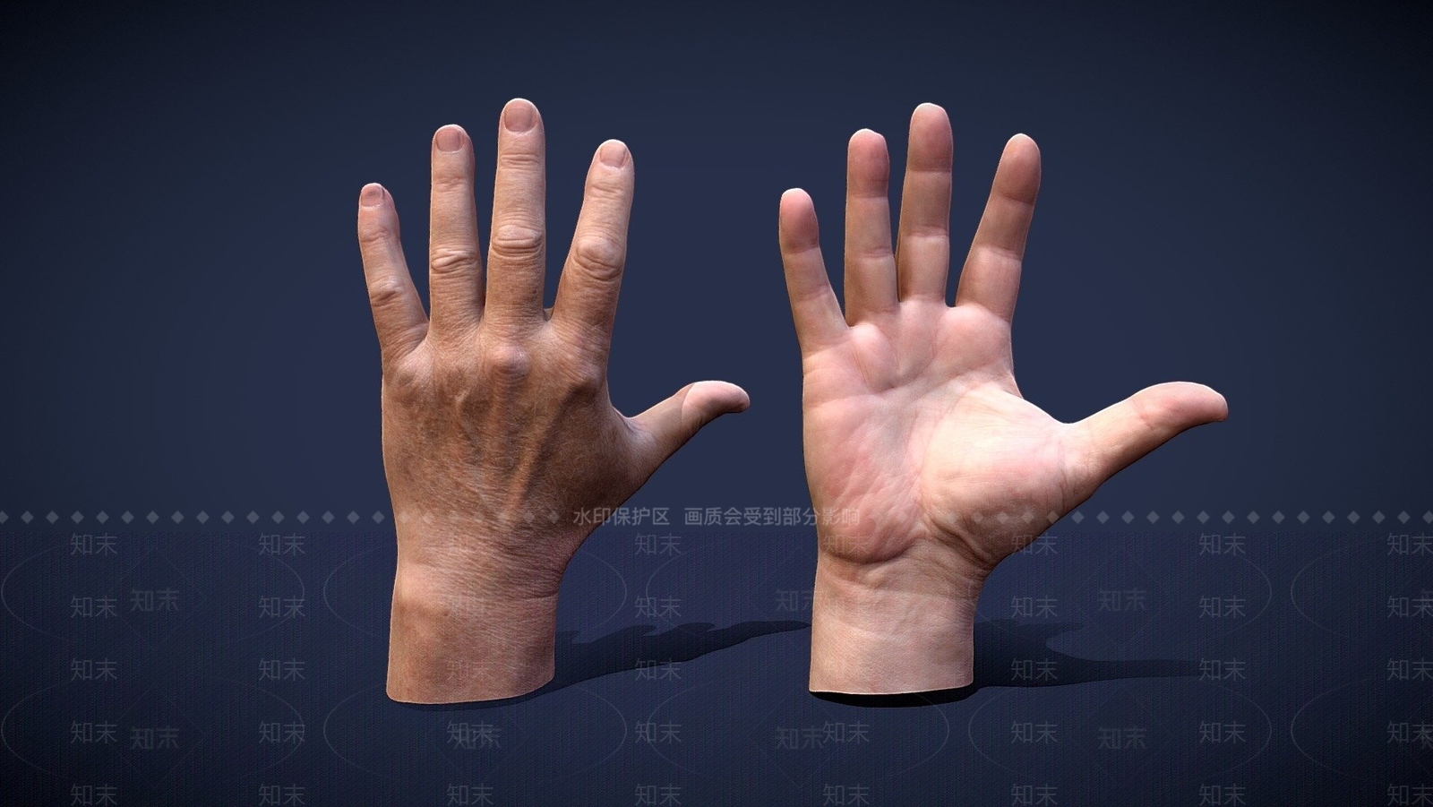 现代手3D模型下载【ID:1107877231】