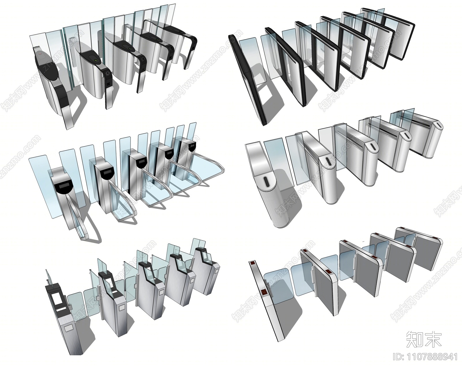 现代门禁机SU模型下载【ID:1107888941】