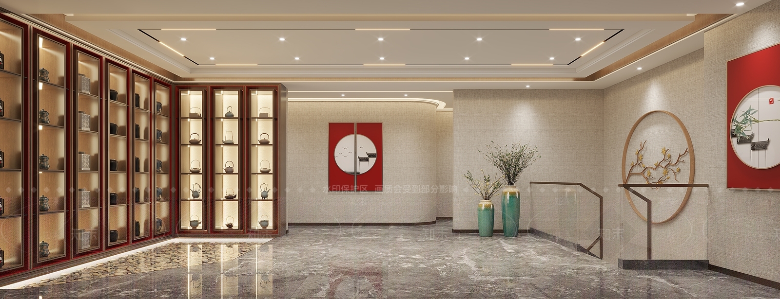 新中式茶馆3D模型下载【ID:1221479532】