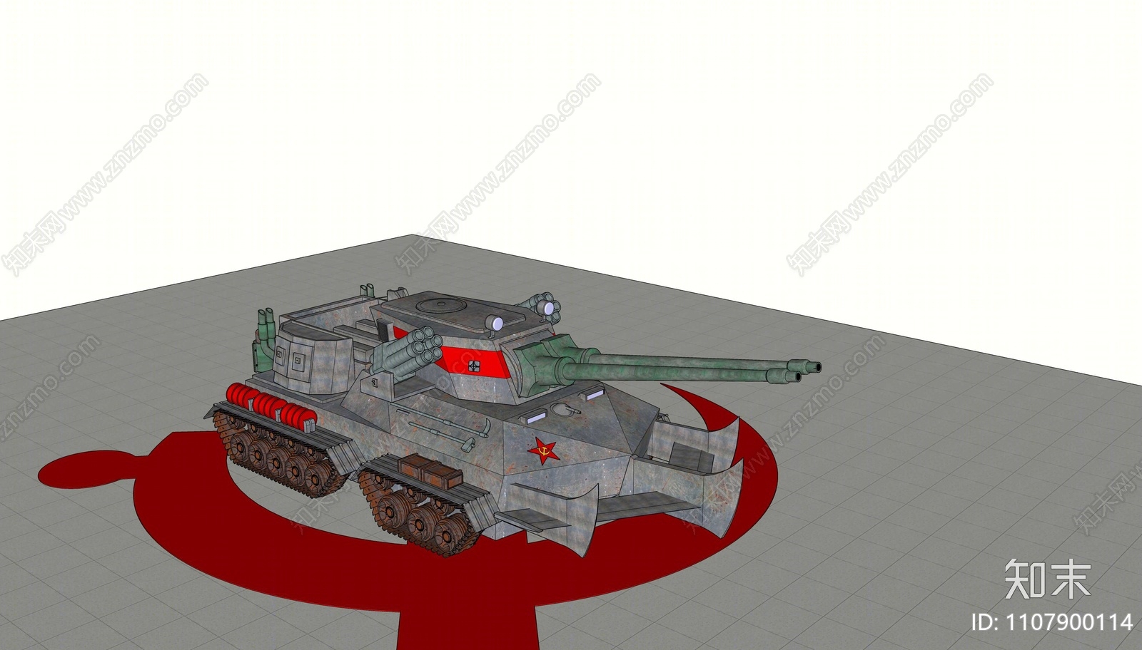 现代天启坦克SU模型下载【ID:1107900114】