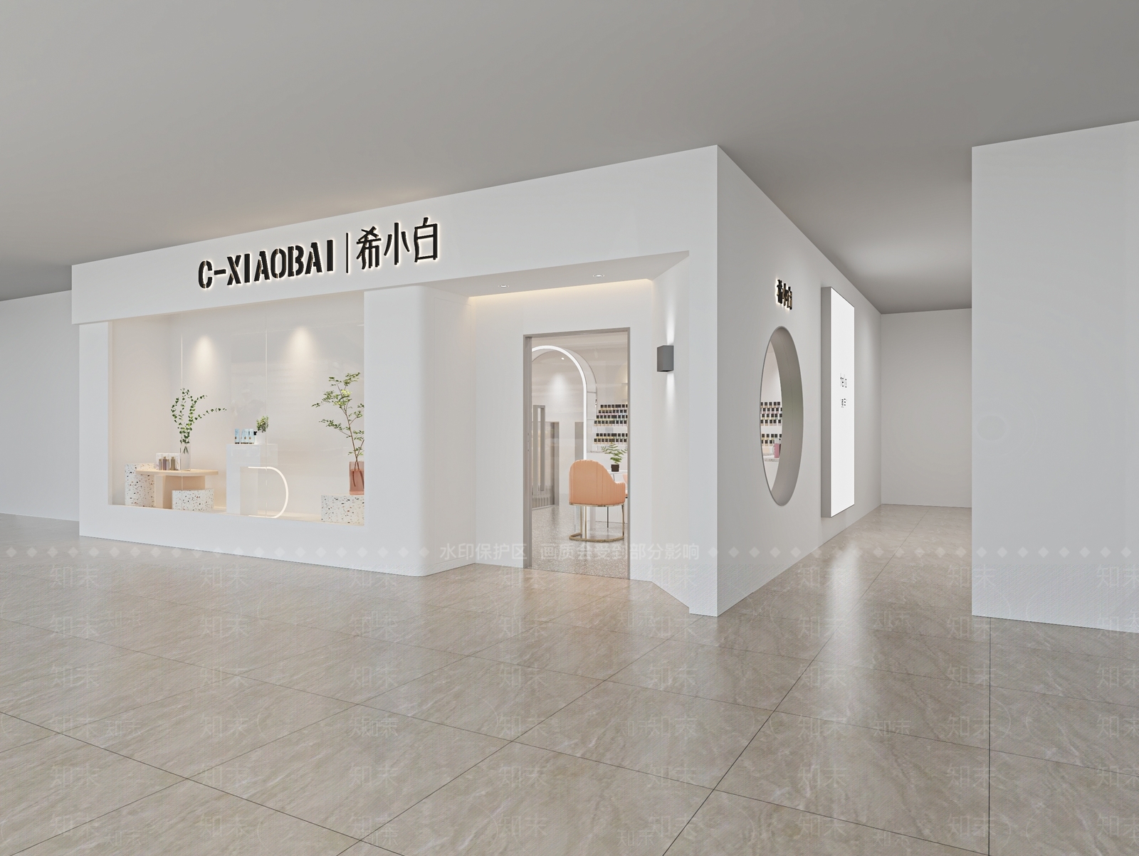 现代美甲店3D模型下载【ID:1107907101】