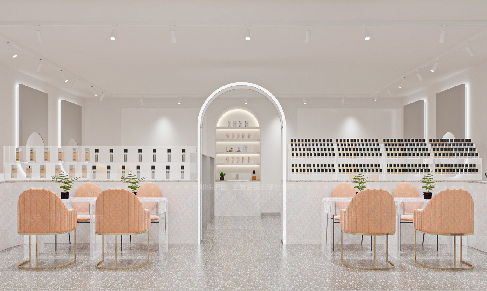 现代美甲店3D模型下载【ID:1107907101】