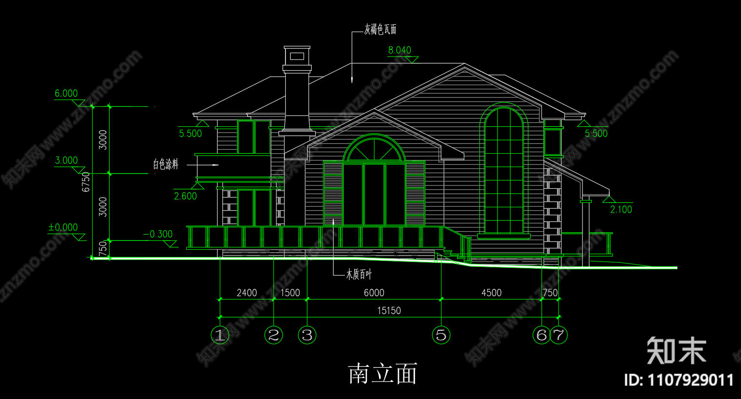 自建别墅cad施工图下载【ID:1107929011】