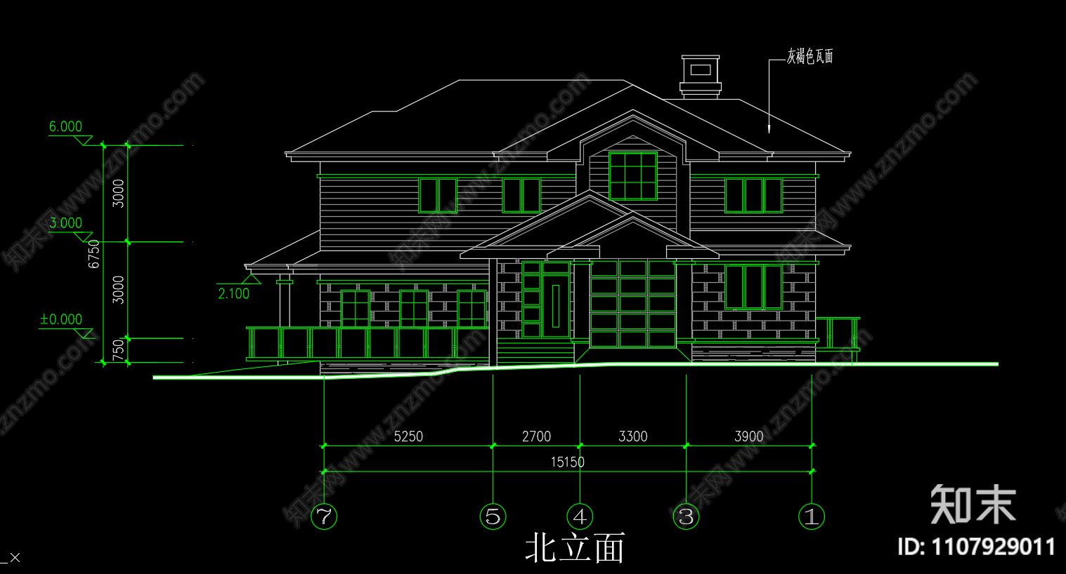 自建别墅cad施工图下载【ID:1107929011】