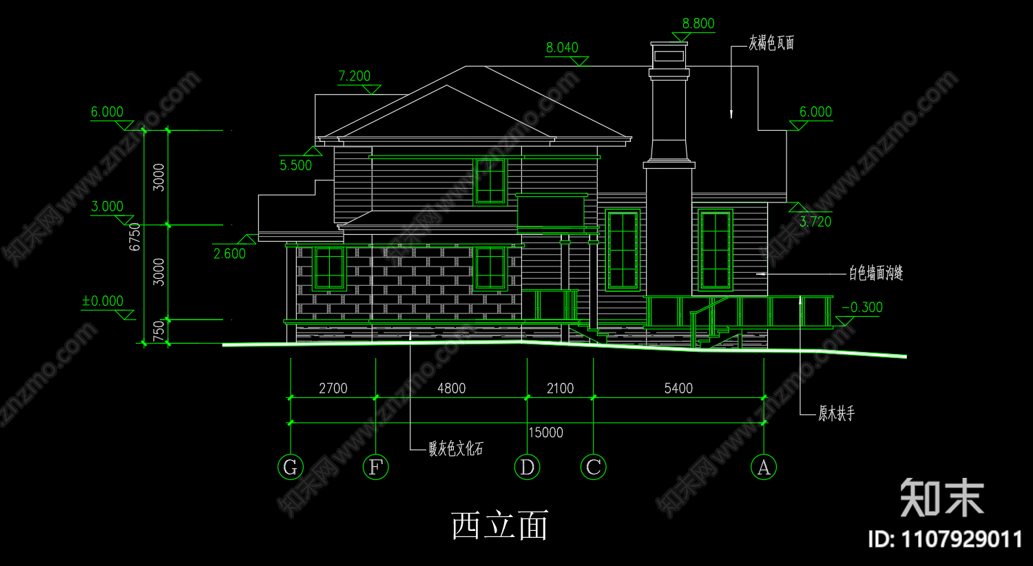 自建别墅cad施工图下载【ID:1107929011】