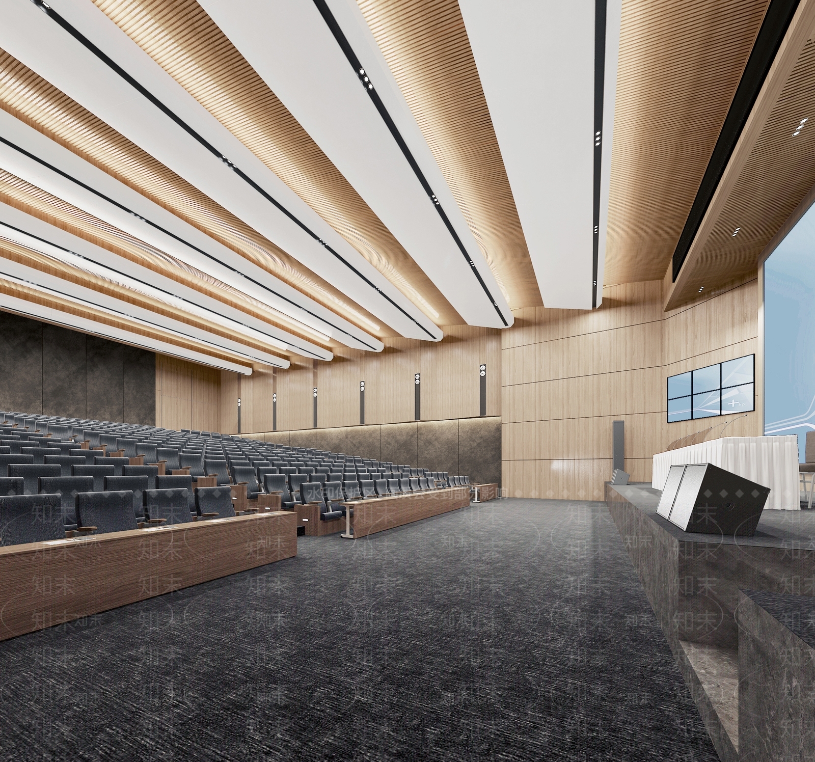 现代报告厅3D模型下载【ID:1107934715】