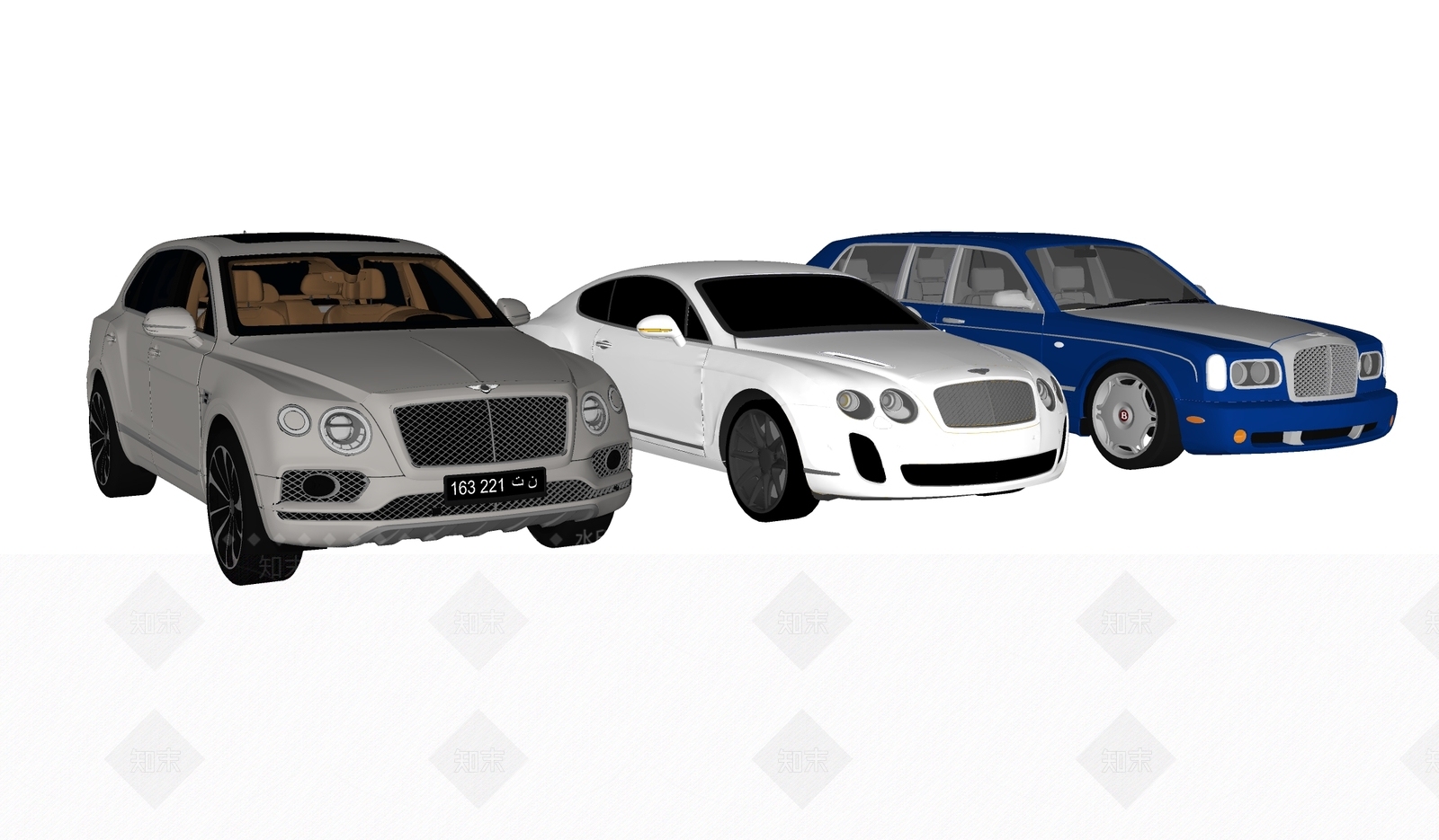 现代宾利汽车SU模型下载【ID:1107936349】