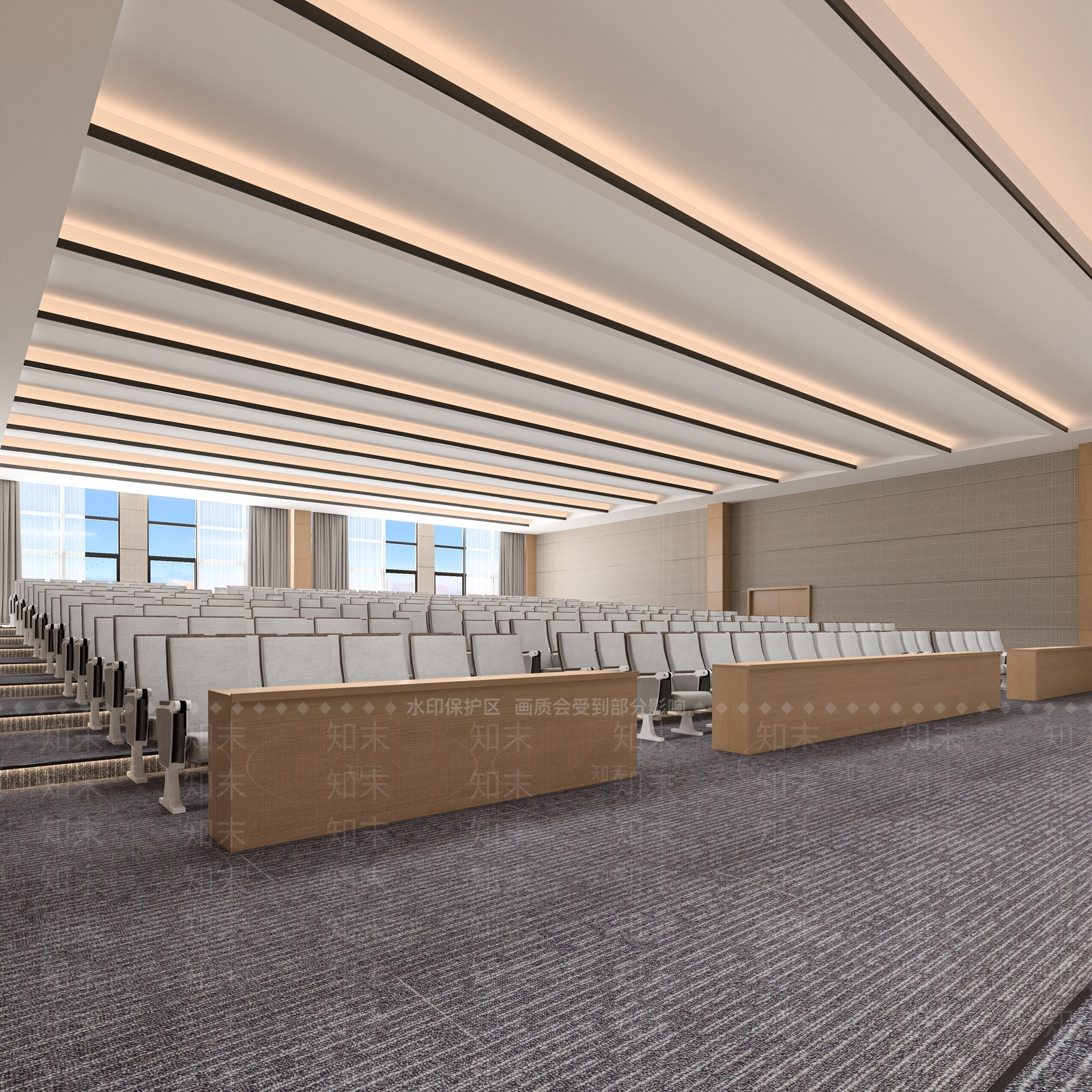 现代报告厅3D模型下载【ID:1107949500】