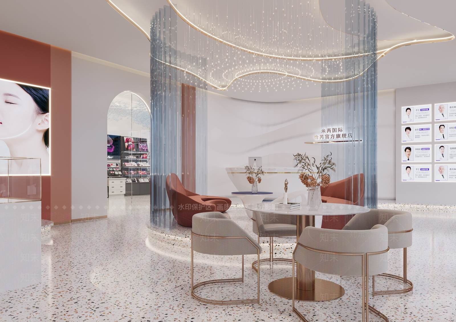 现代美容SPA店3D模型下载【ID:1107950957】