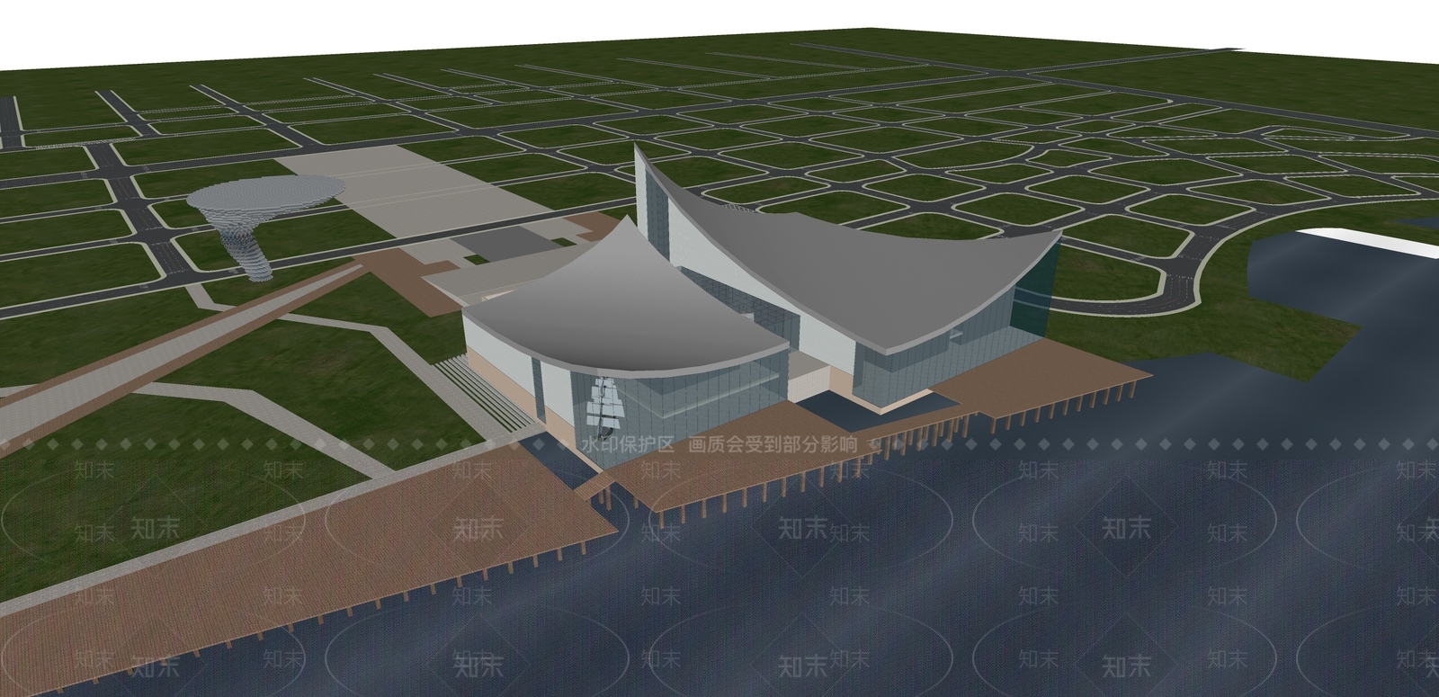 现代其他文化场馆SU模型下载【ID:1107971291】