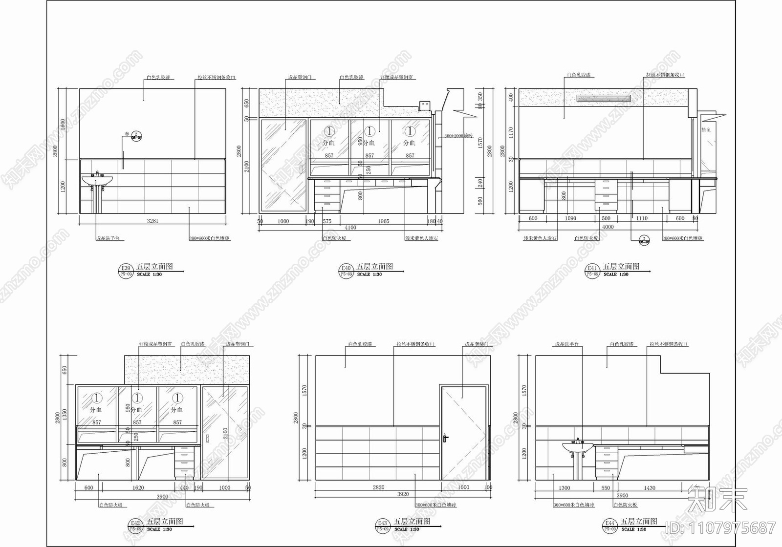 医院放疗楼cad施工图下载【ID:1107975687】