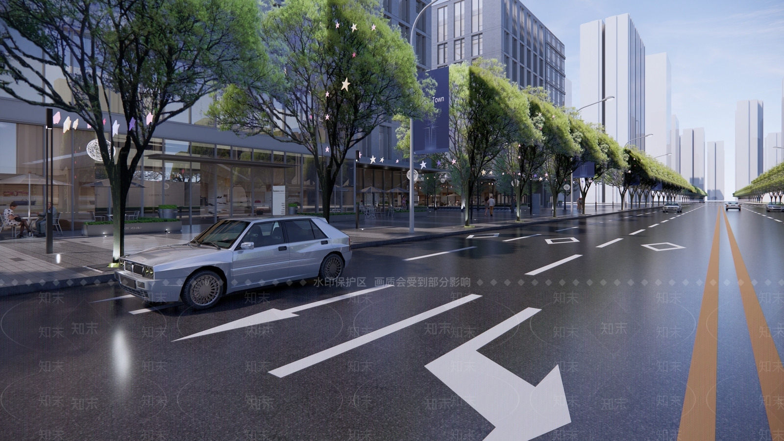 现代道路SU模型下载【ID:1107978788】