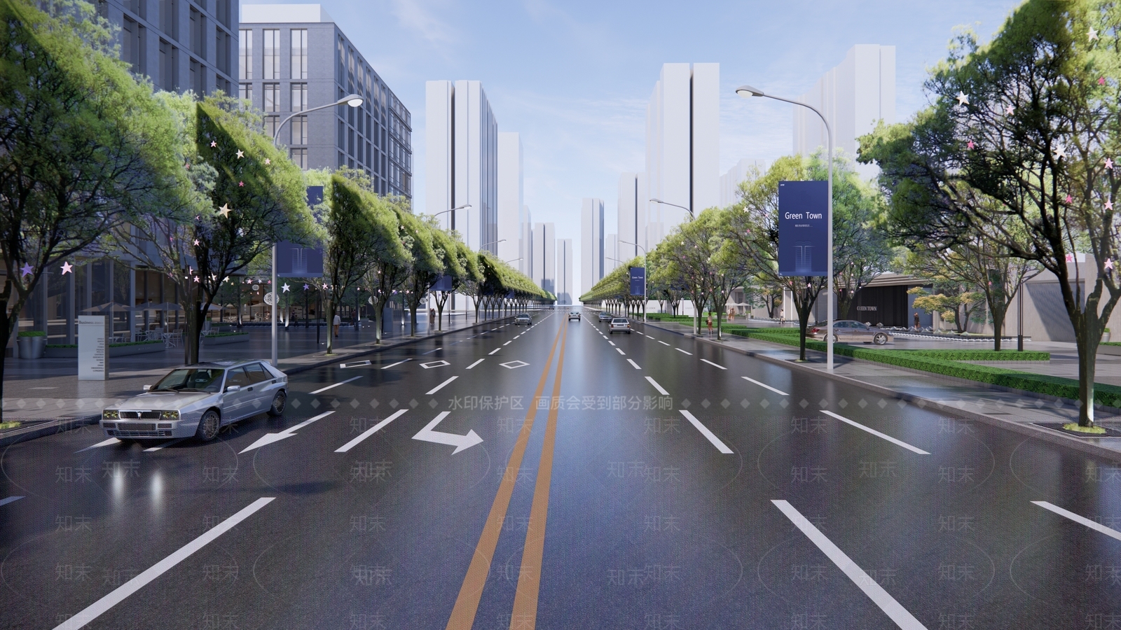 现代道路SU模型下载【ID:1107978788】