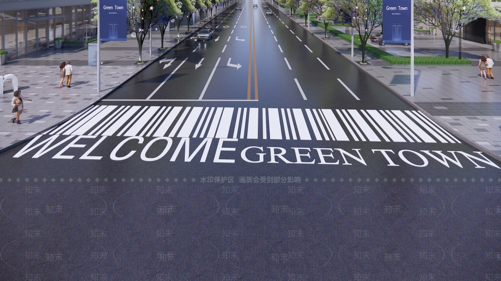 现代道路SU模型下载【ID:1107978881】