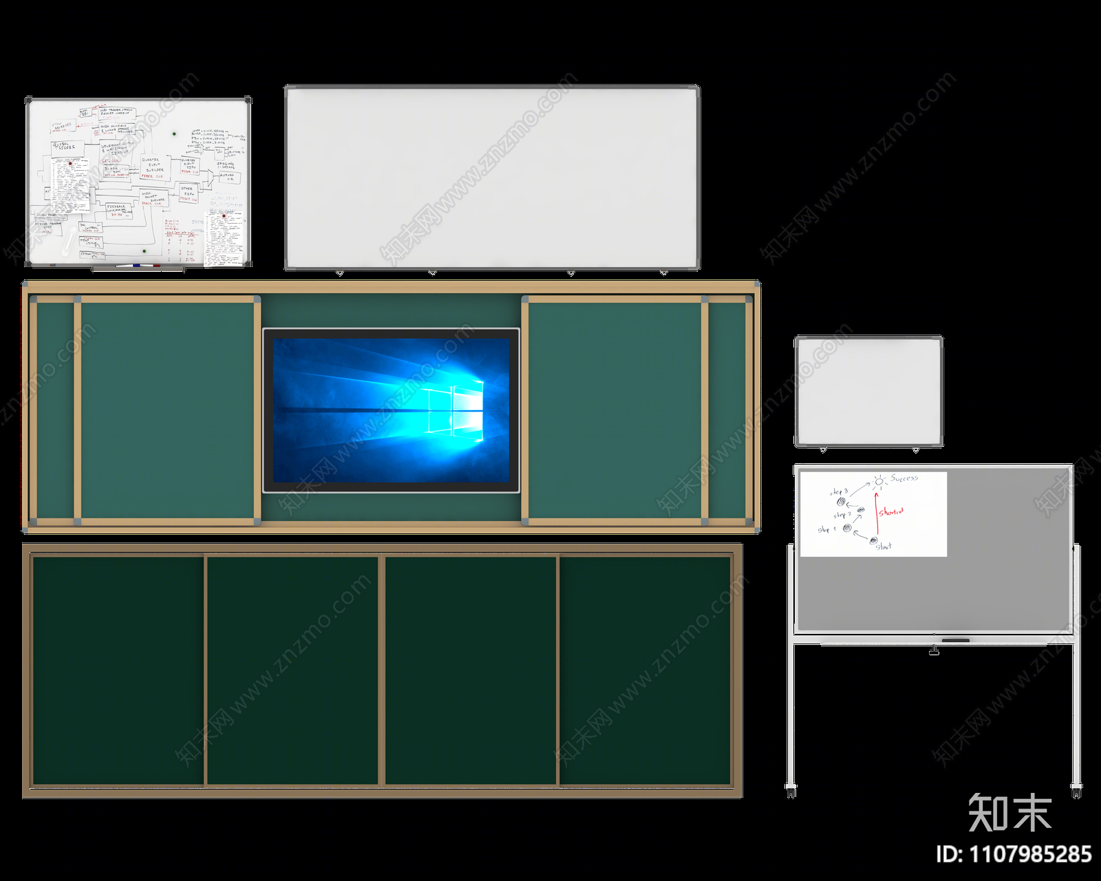 现代黑板3D模型下载【ID:1107985285】