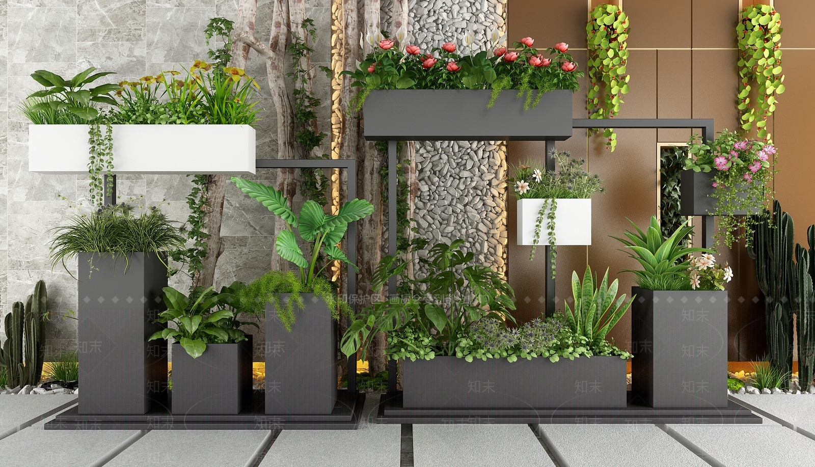 现代花箱3D模型下载【ID:1107985873】