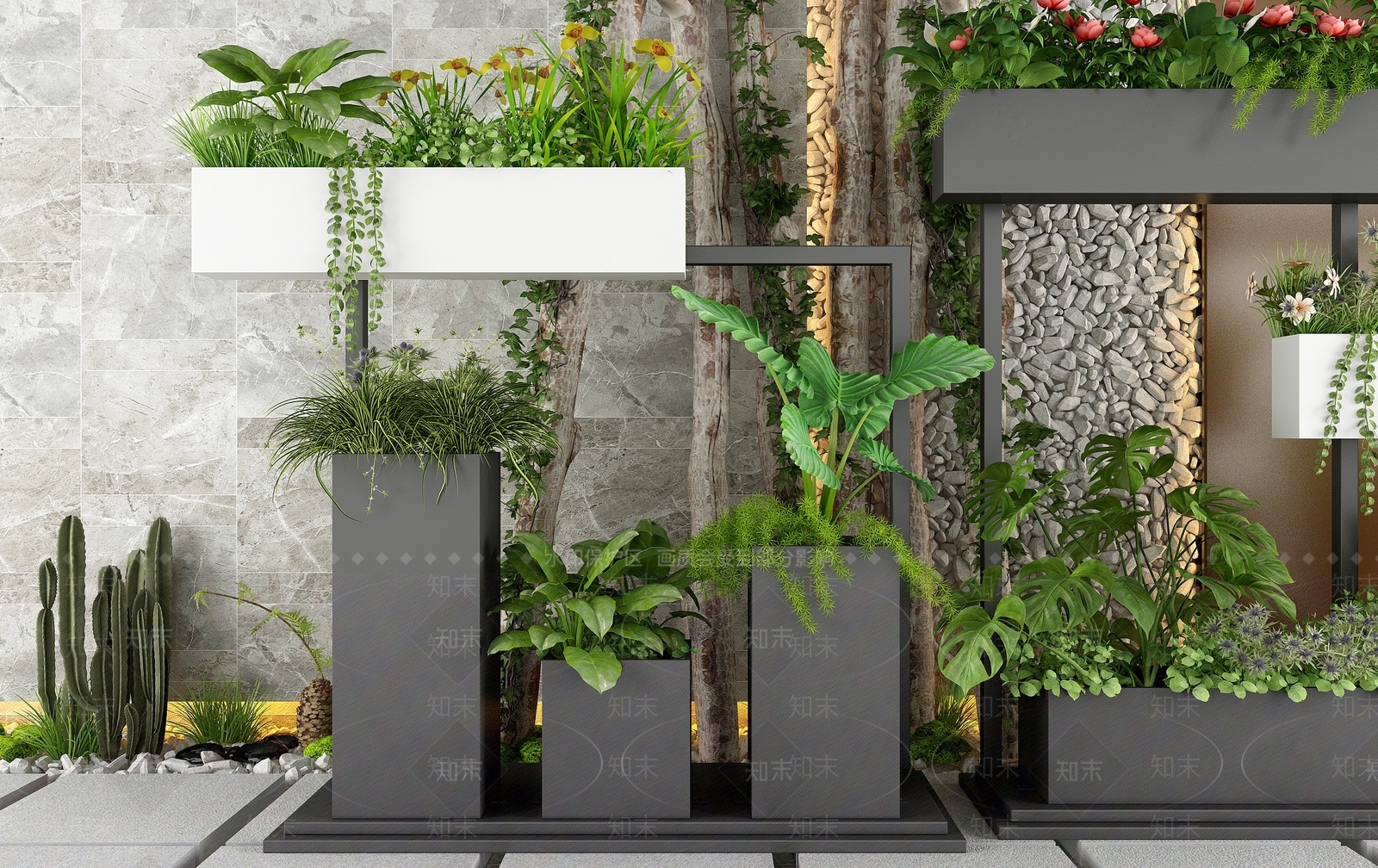现代花箱3D模型下载【ID:1107985873】