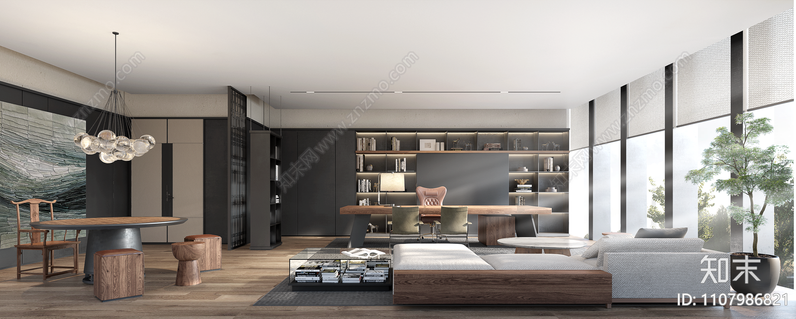 办公室cad施工图下载【ID:1107986821】