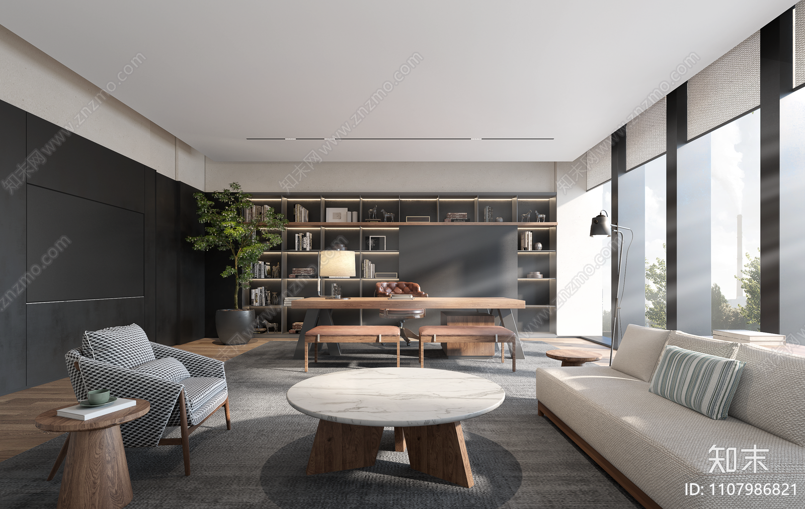 办公室cad施工图下载【ID:1107986821】
