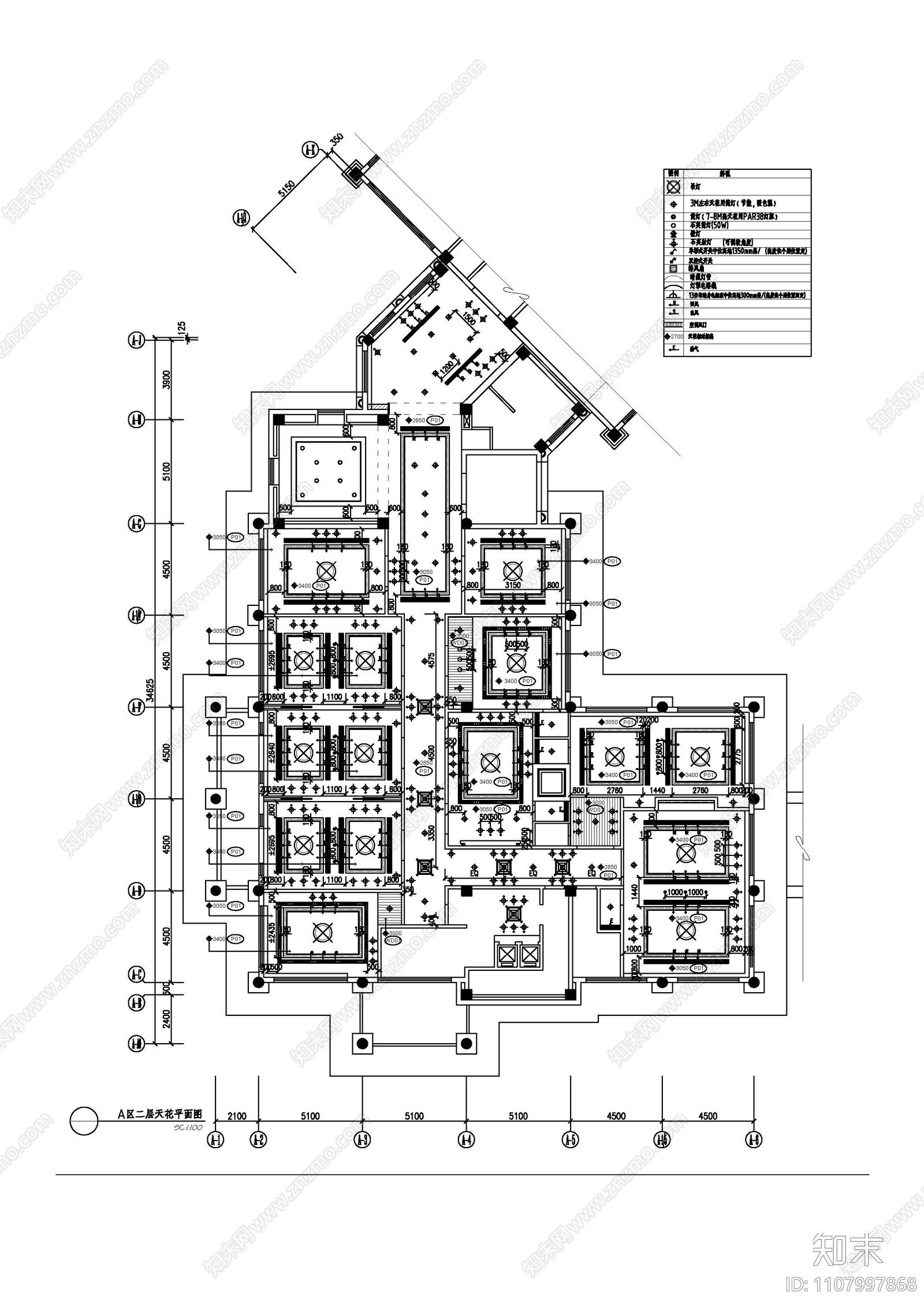 现代简约cad施工图下载【ID:1107997868】