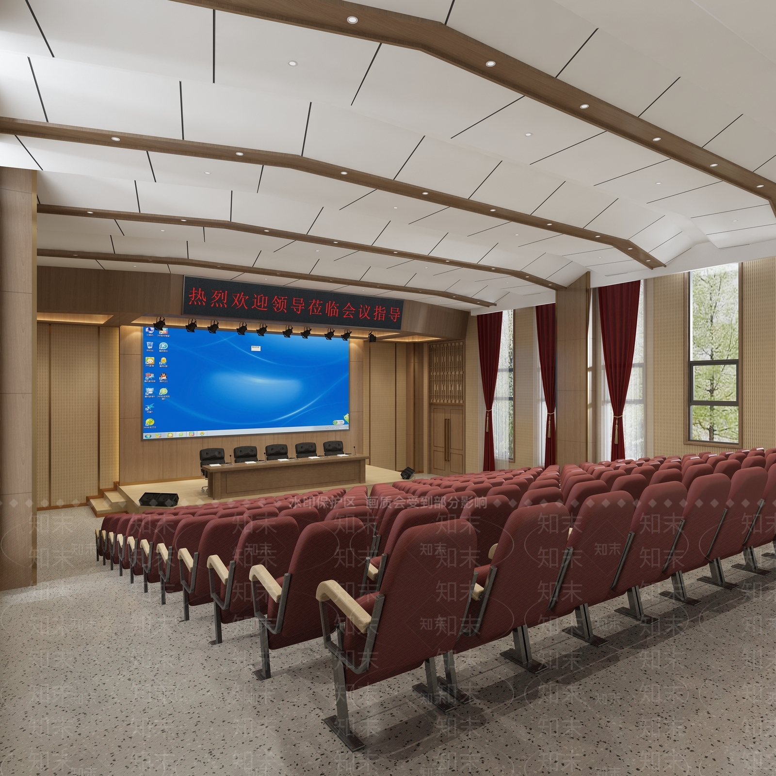 现代报告厅3D模型下载【ID:1108007628】