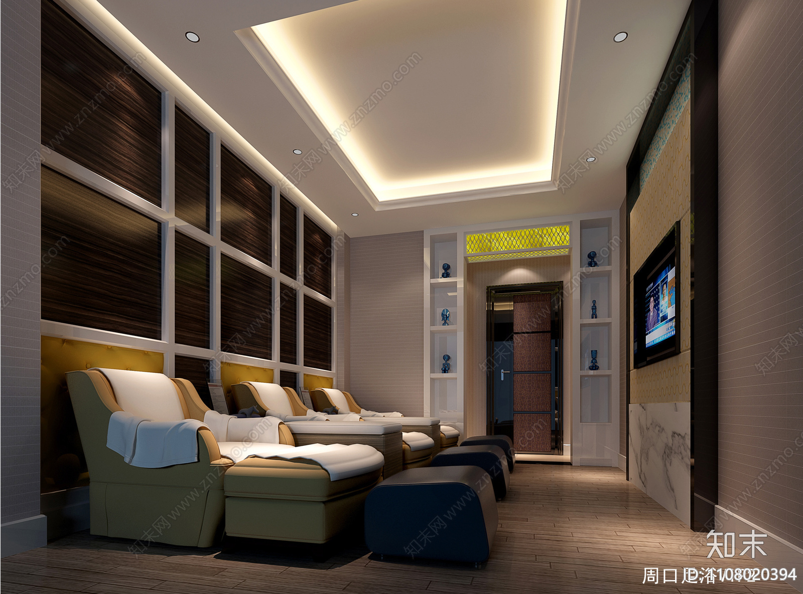 高档休闲洗浴中心CADcad施工图下载【ID:1108020394】