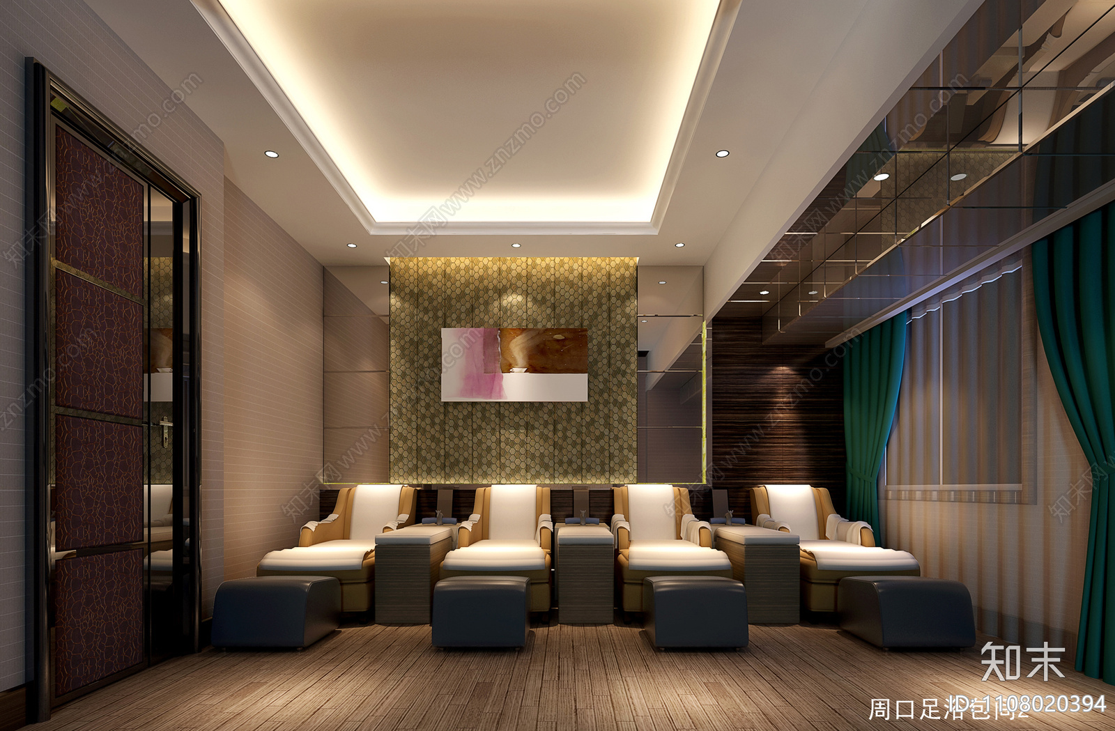 高档休闲洗浴中心CADcad施工图下载【ID:1108020394】
