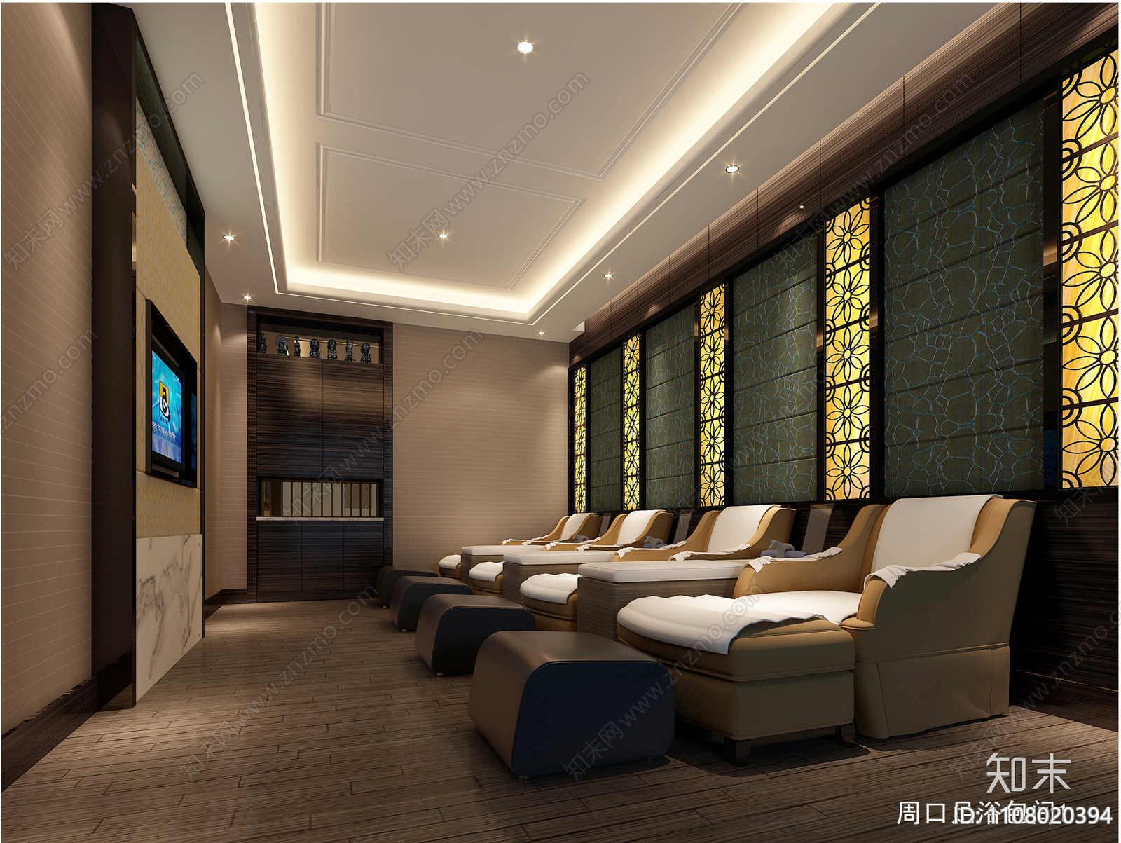 高档休闲洗浴中心CADcad施工图下载【ID:1108020394】