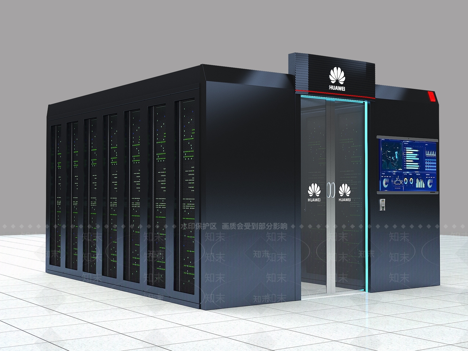 现代机房3D模型下载【ID:1108026842】