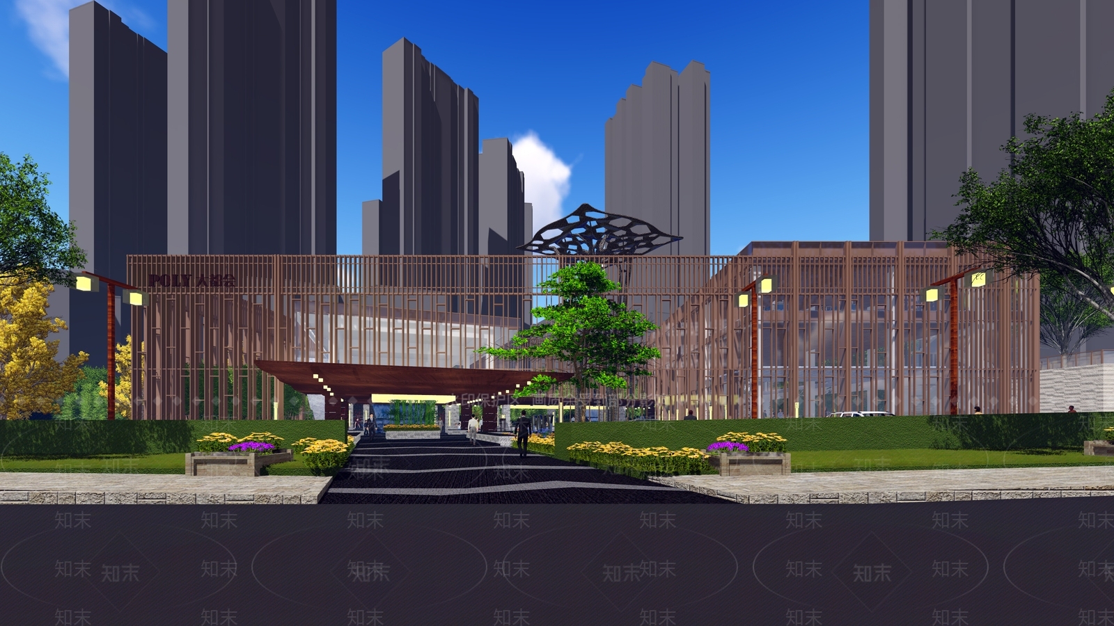 现代商业多层SU模型下载【ID:1108034971】