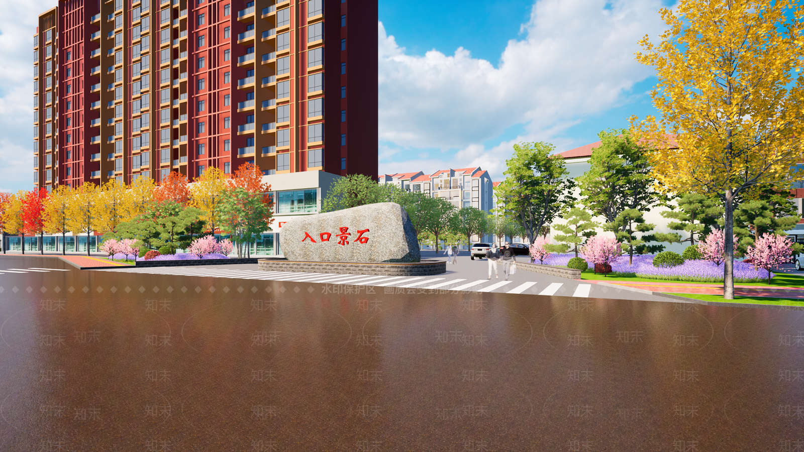 现代入口景石SU模型下载【ID:1108037872】