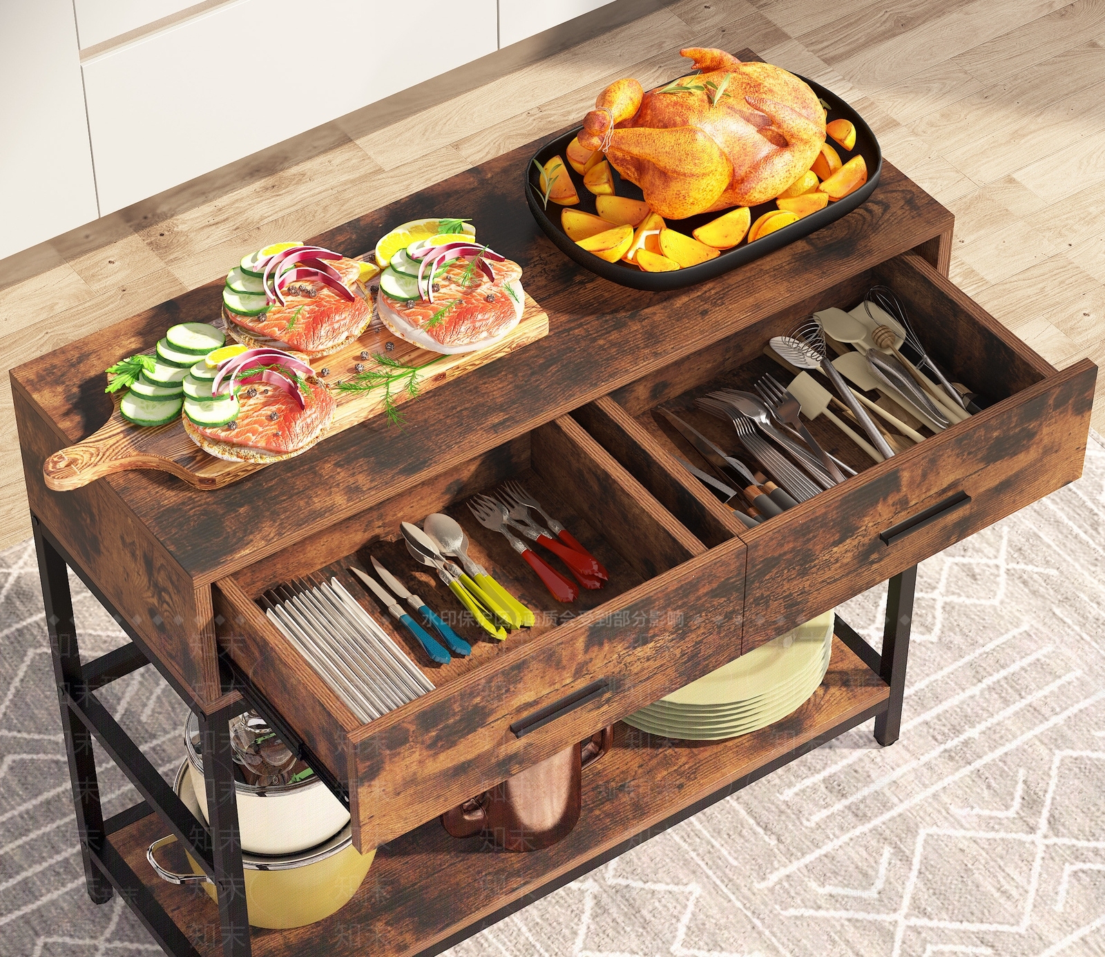 现代烤鸡3D模型下载【ID:1108065345】