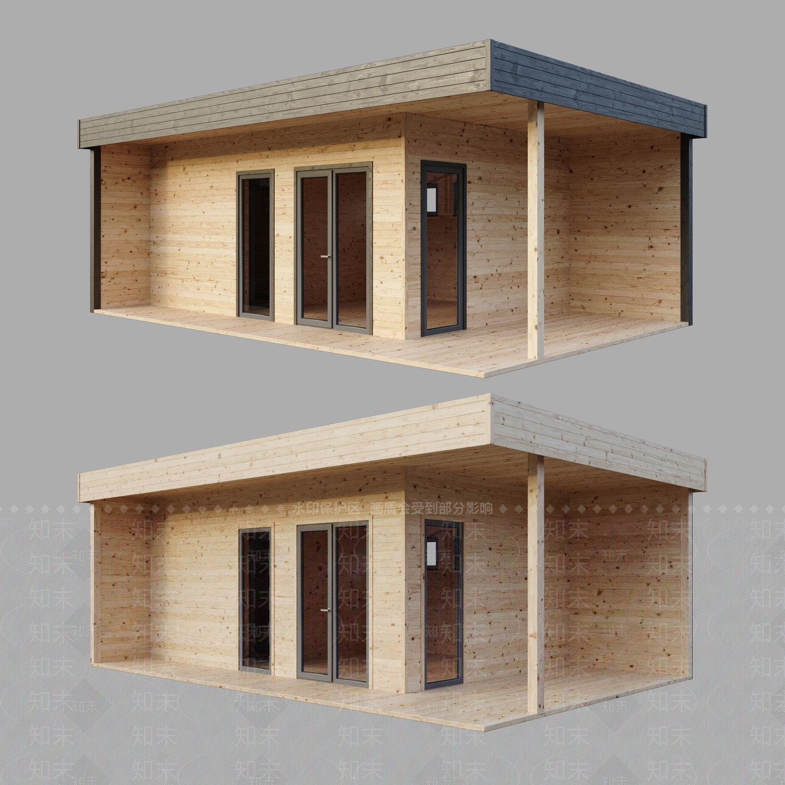 现代桑拿房3D模型下载【ID:1108075105】