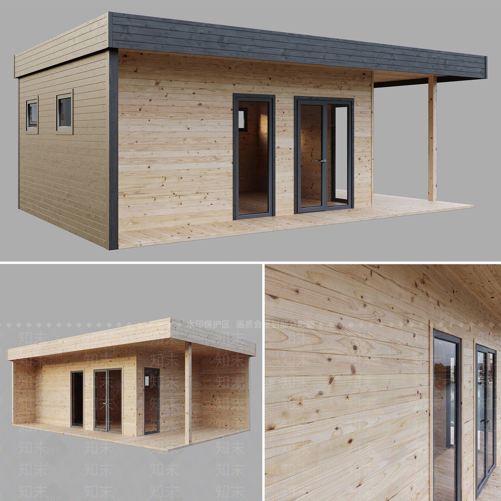 现代桑拿房3D模型下载【ID:1108075105】