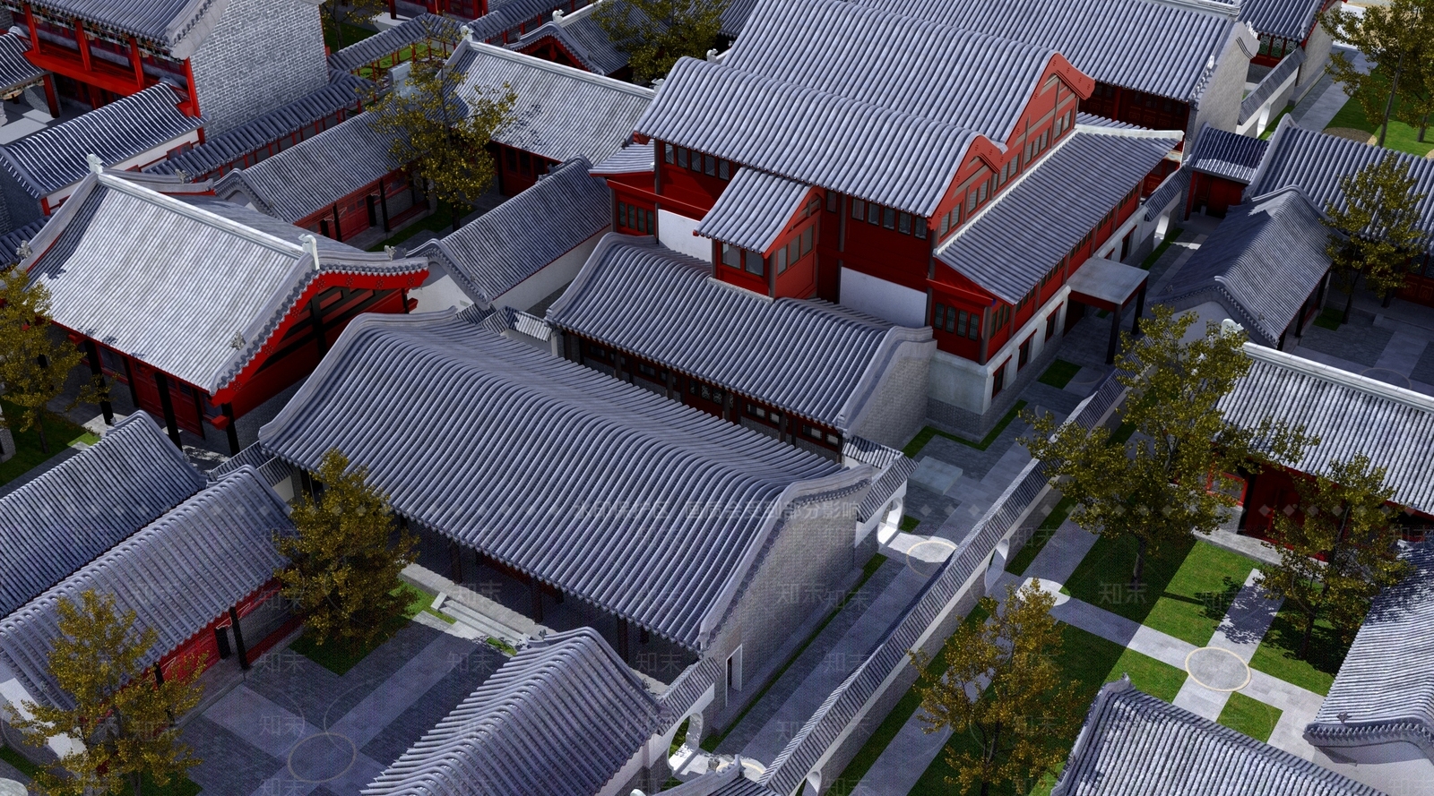 中式古建3D模型下载【ID:1108077744】