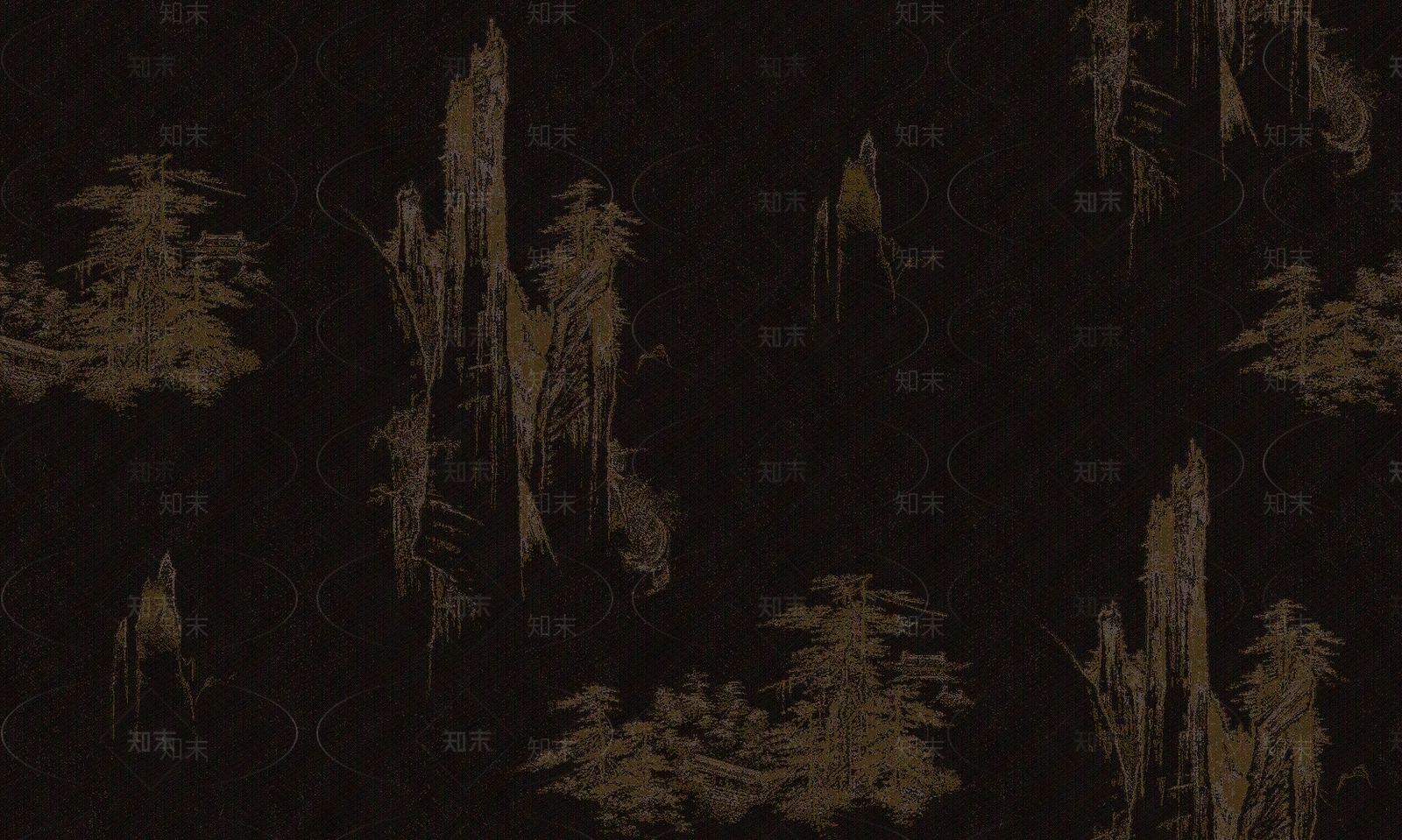 新中式素色印花壁纸贴图下载【ID:1108087532】