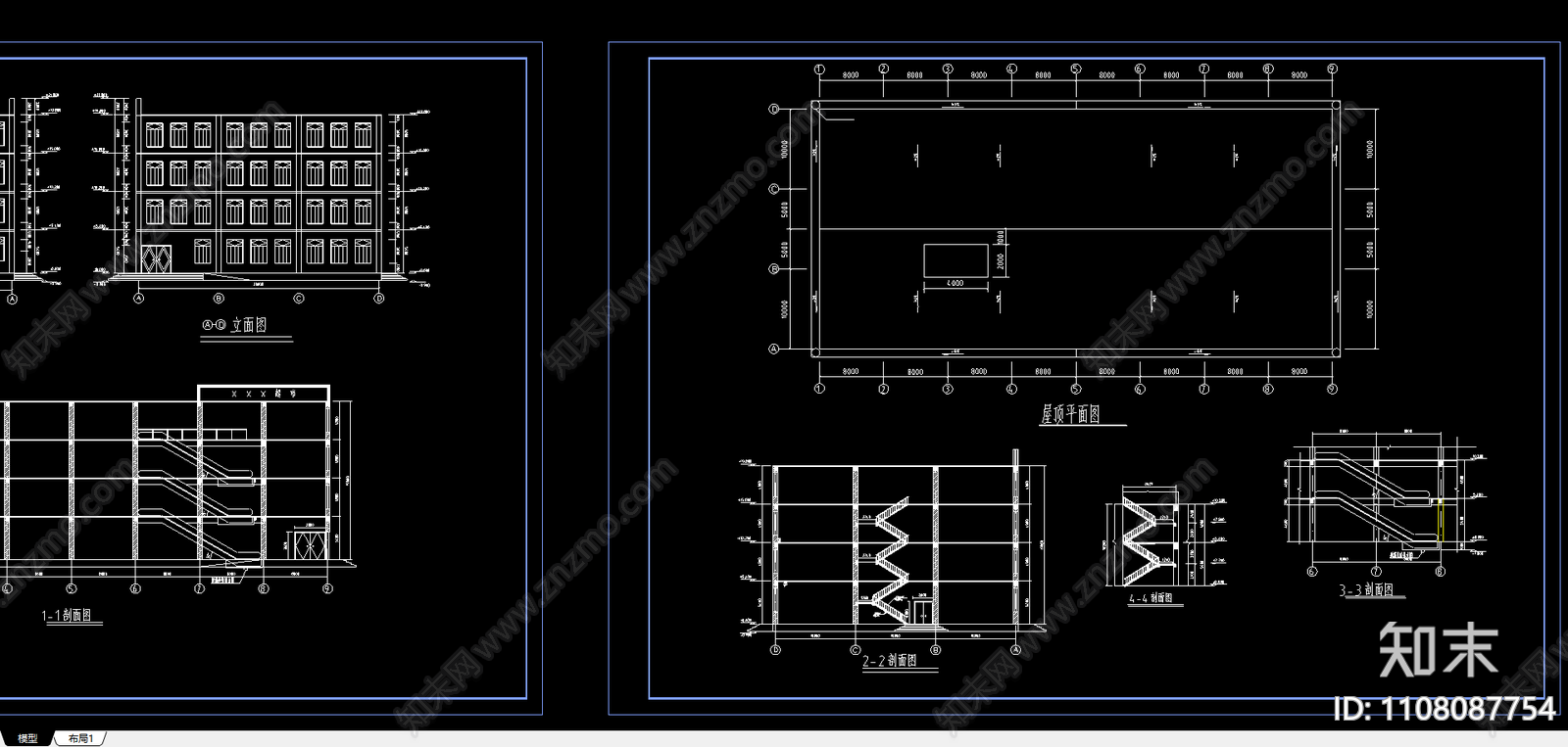 大型超市建筑设计图施工图下载【ID:1108087754】