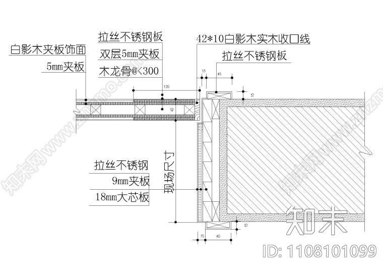 门门套垭口施工图下载【ID:1108101099】