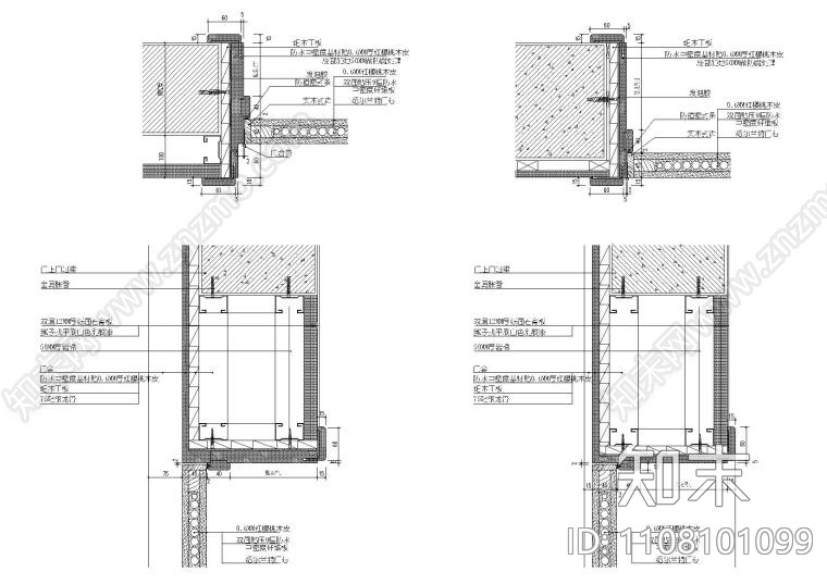 门门套垭口施工图下载【ID:1108101099】