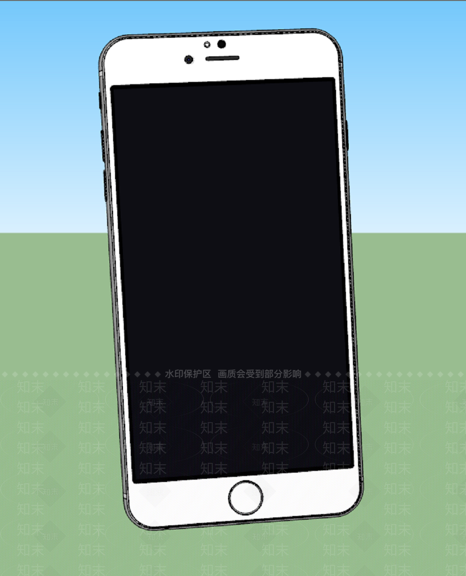 现代智能iphone苹果手机SU模型下载【ID:1108136881】