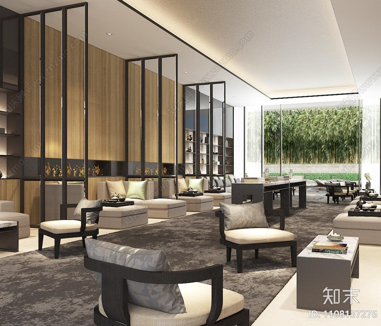 酒店室内空间cad施工图下载【ID:1108137276】