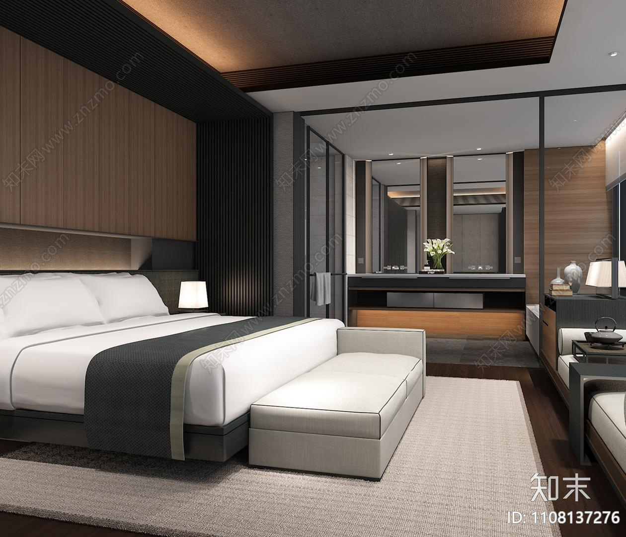 酒店室内空间cad施工图下载【ID:1108137276】