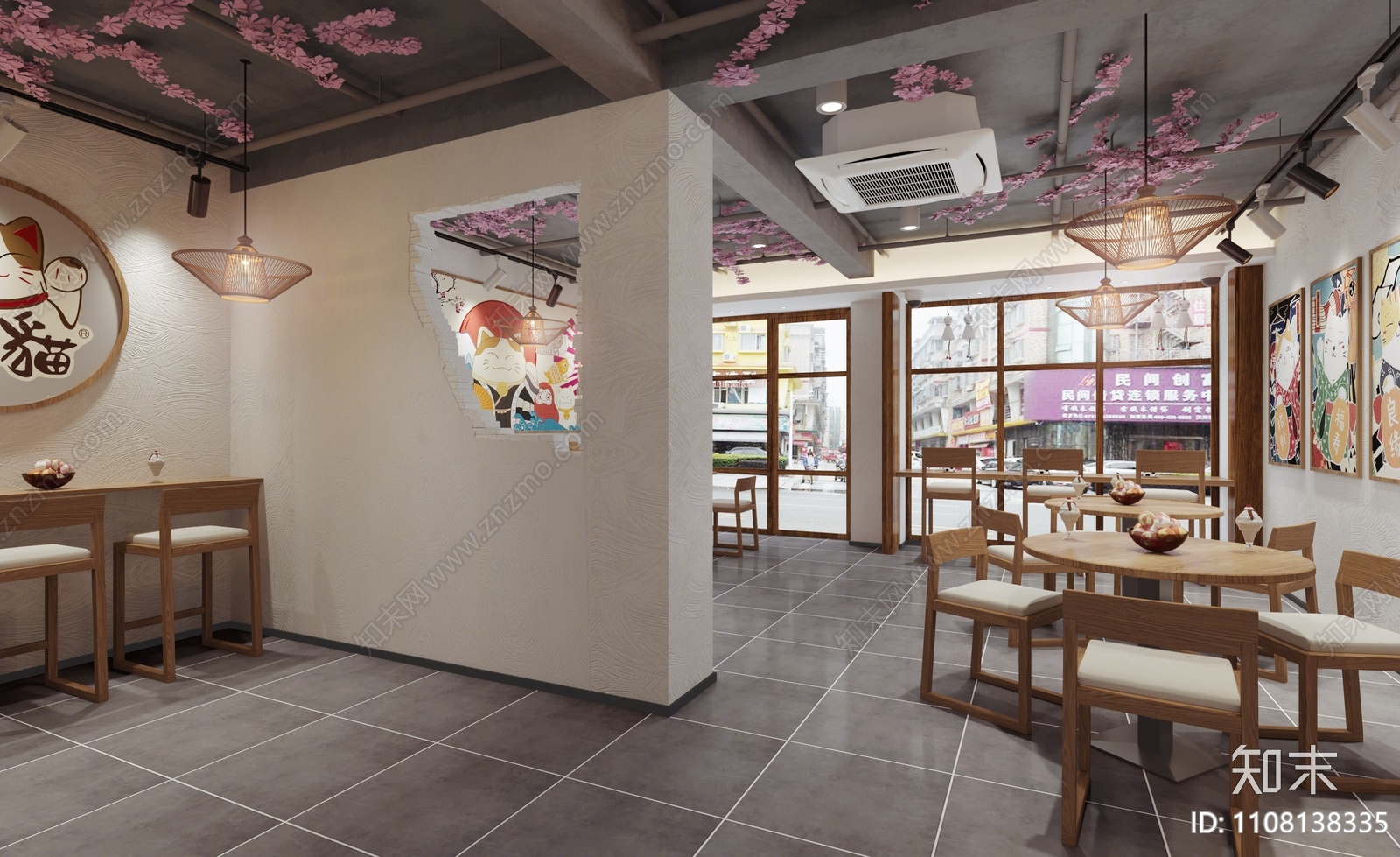 日式日料店3D模型下载【ID:1108138335】