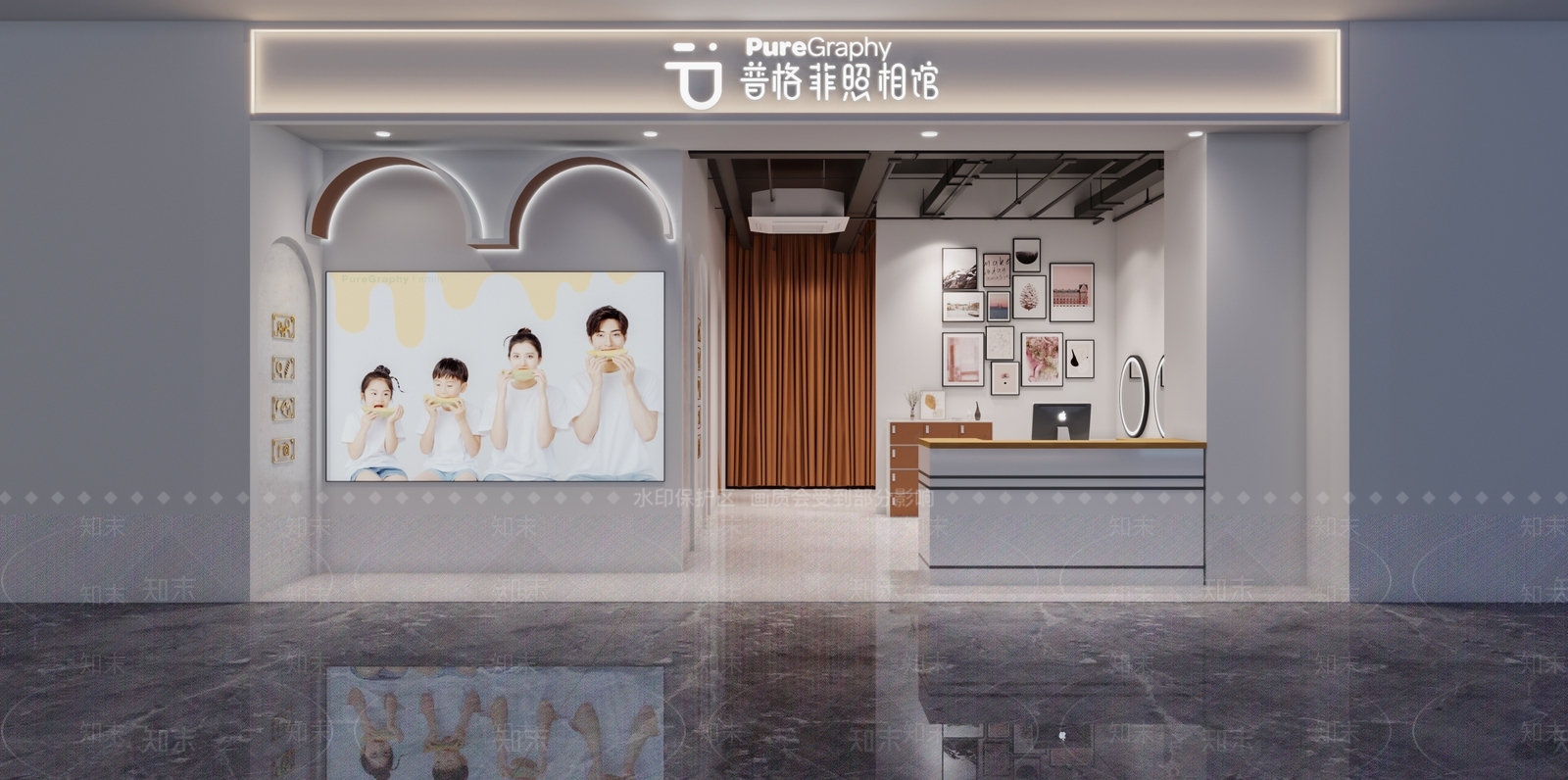 现代照相馆3D模型下载【ID:1108138805】