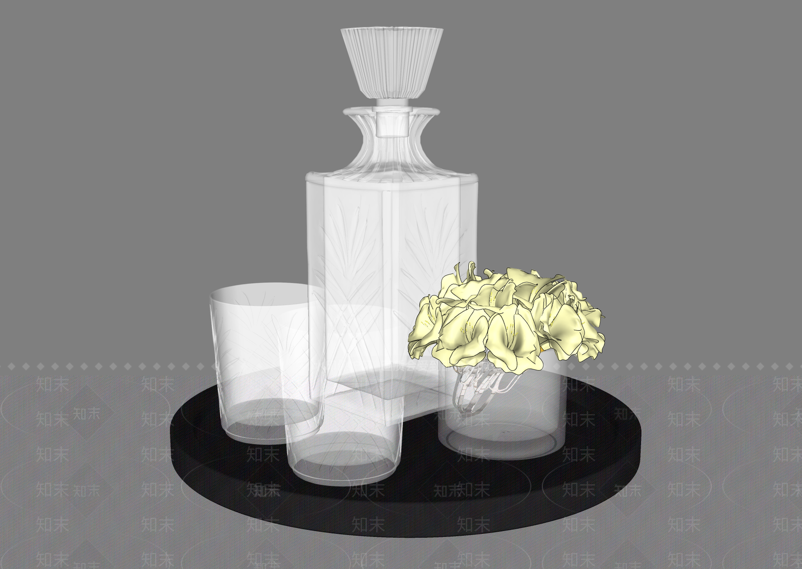 现代酒具SU模型下载【ID:1108143022】