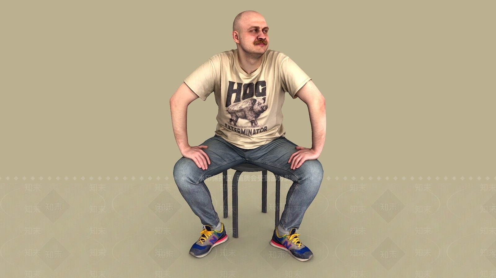 现代男人3D模型下载【ID:1108168635】