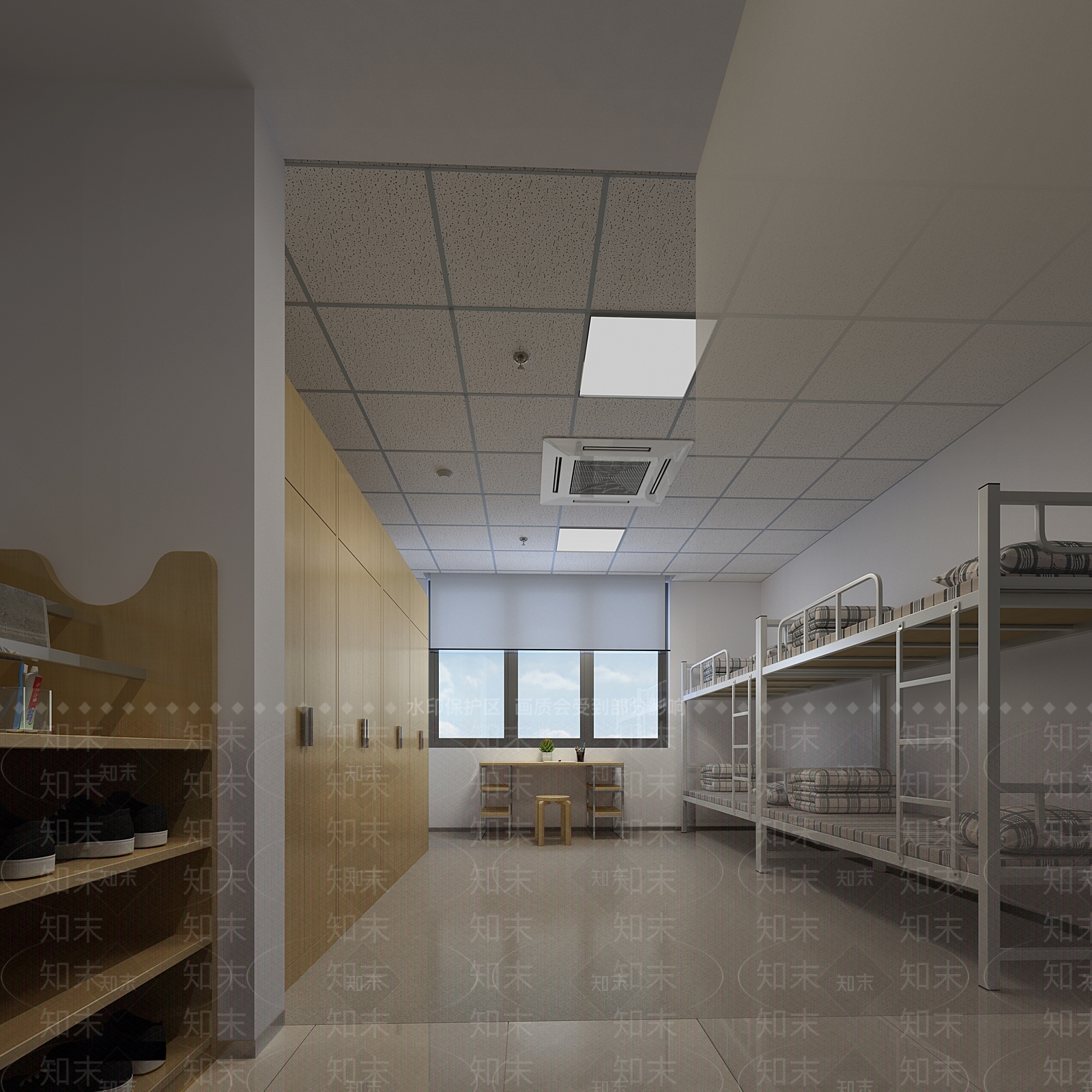 现代宿舍3D模型下载【ID:1108181501】