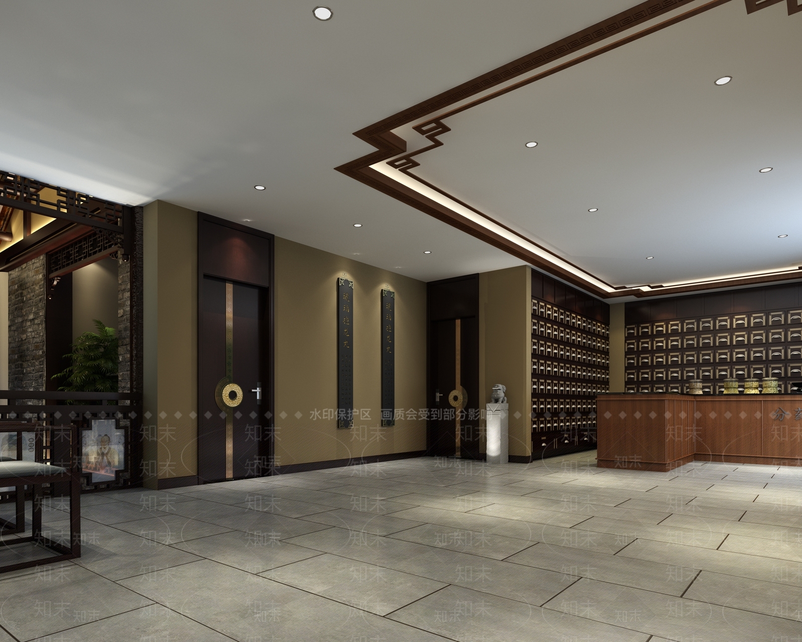 新中式药店3D模型下载【ID:1108181534】