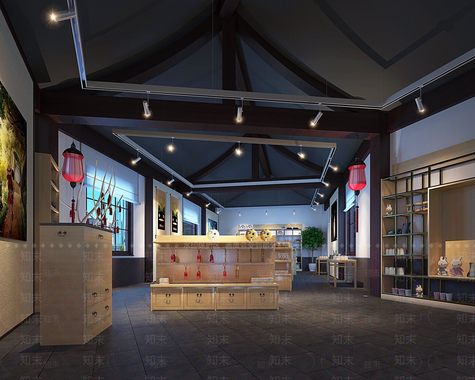 现代纪念品店3D模型下载【ID:1108181670】